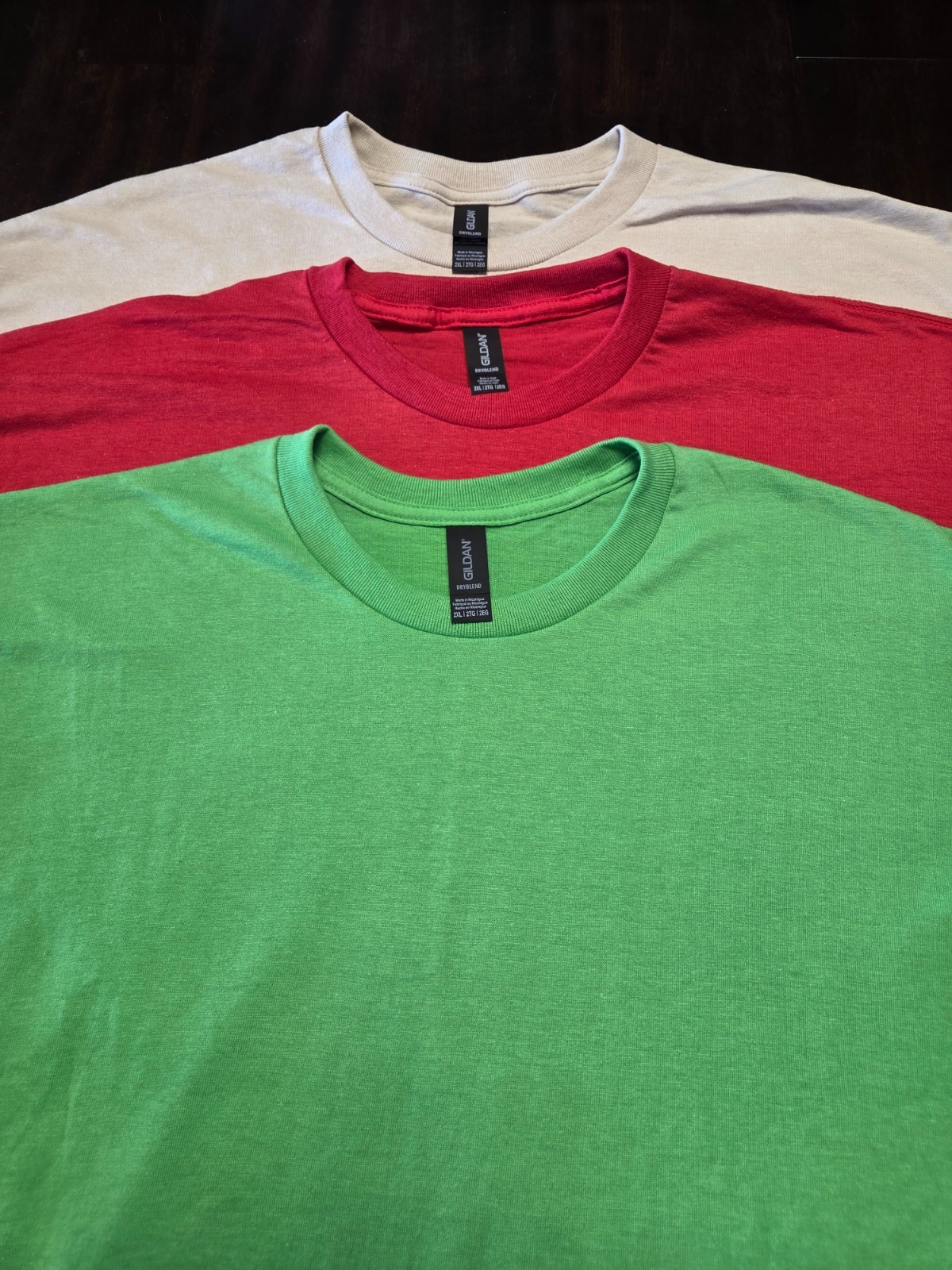 Brand New 3 Pack Gildan DryBlend XXL Tshirts Multi Color gallery