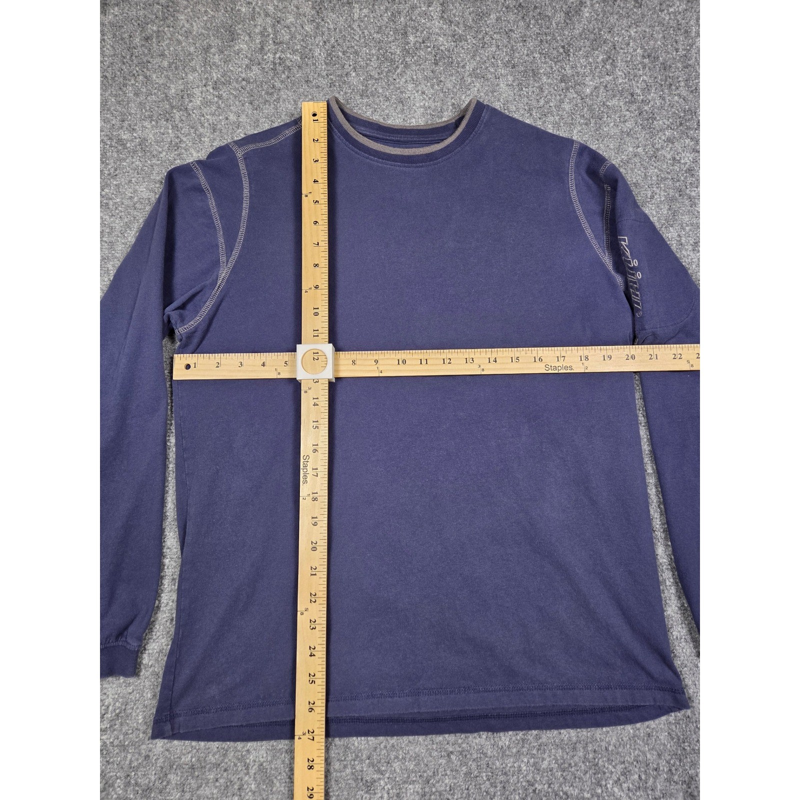 Kuhl Wildfibre Shirt Mens Medium Blue Long Sleeve Organic Cotton Zipper Pocket gallery