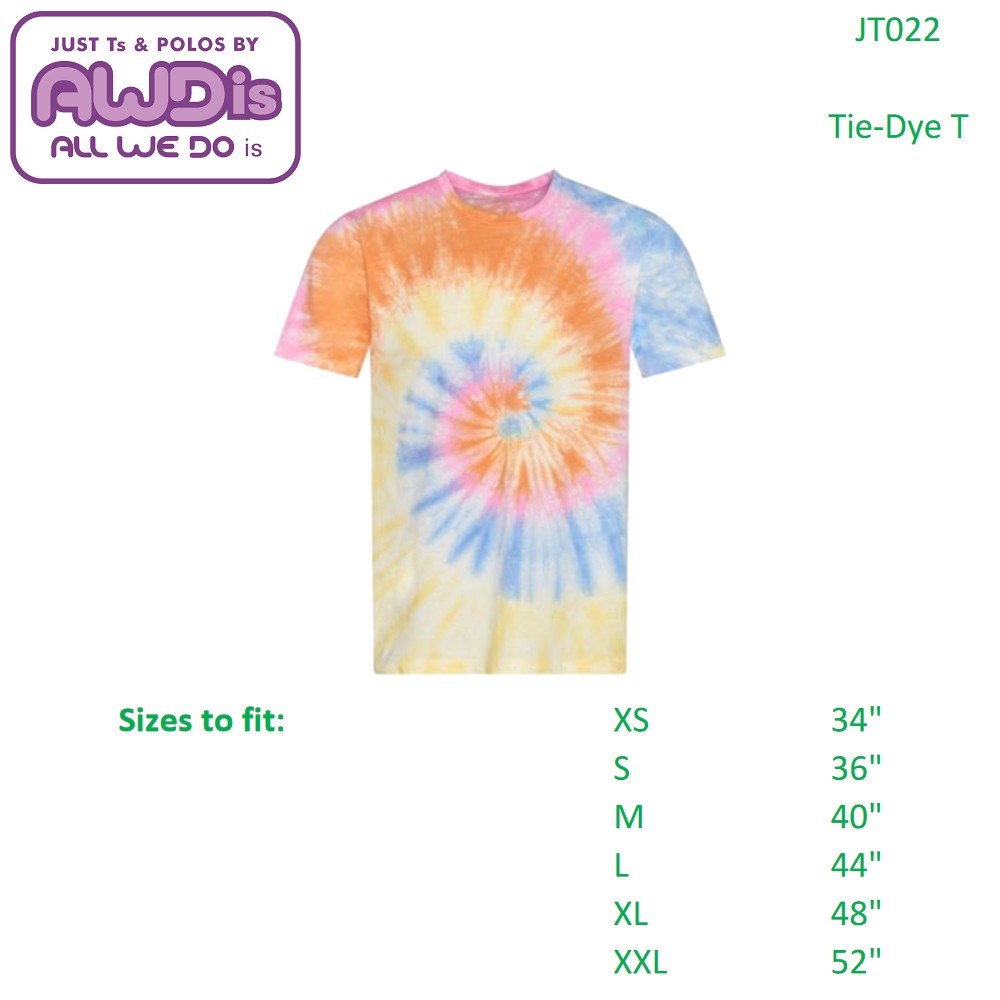 AWDis Just Ts & Polos Tiedye T-Shirt JT022 - 100% Ringspiun Cotton gallery