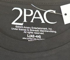 New TUPAC Trust Nobody 2PAC Men’s Black T-shirt Tee Hip-hop Rap Sz 42-44 LARGE