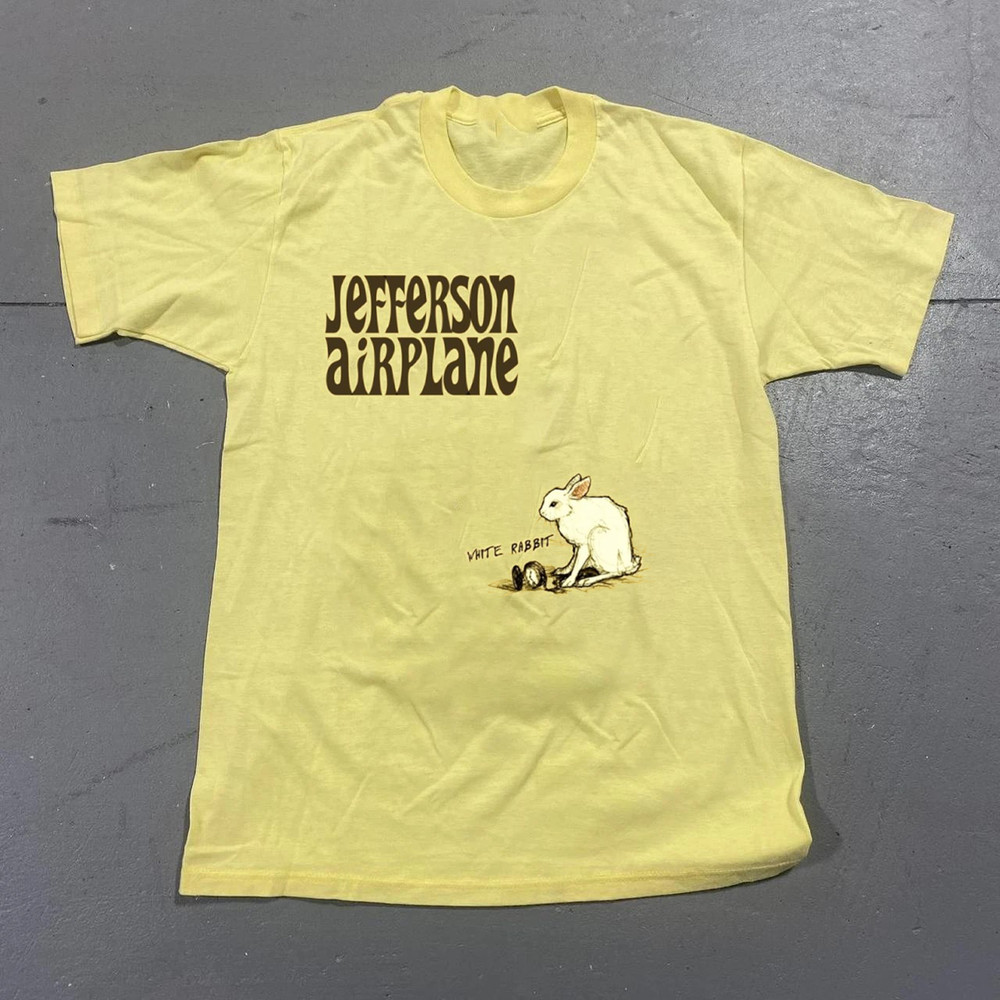 White Rabbit – Jefferson Airplane yellow Shirt All size S-5XL BS2014