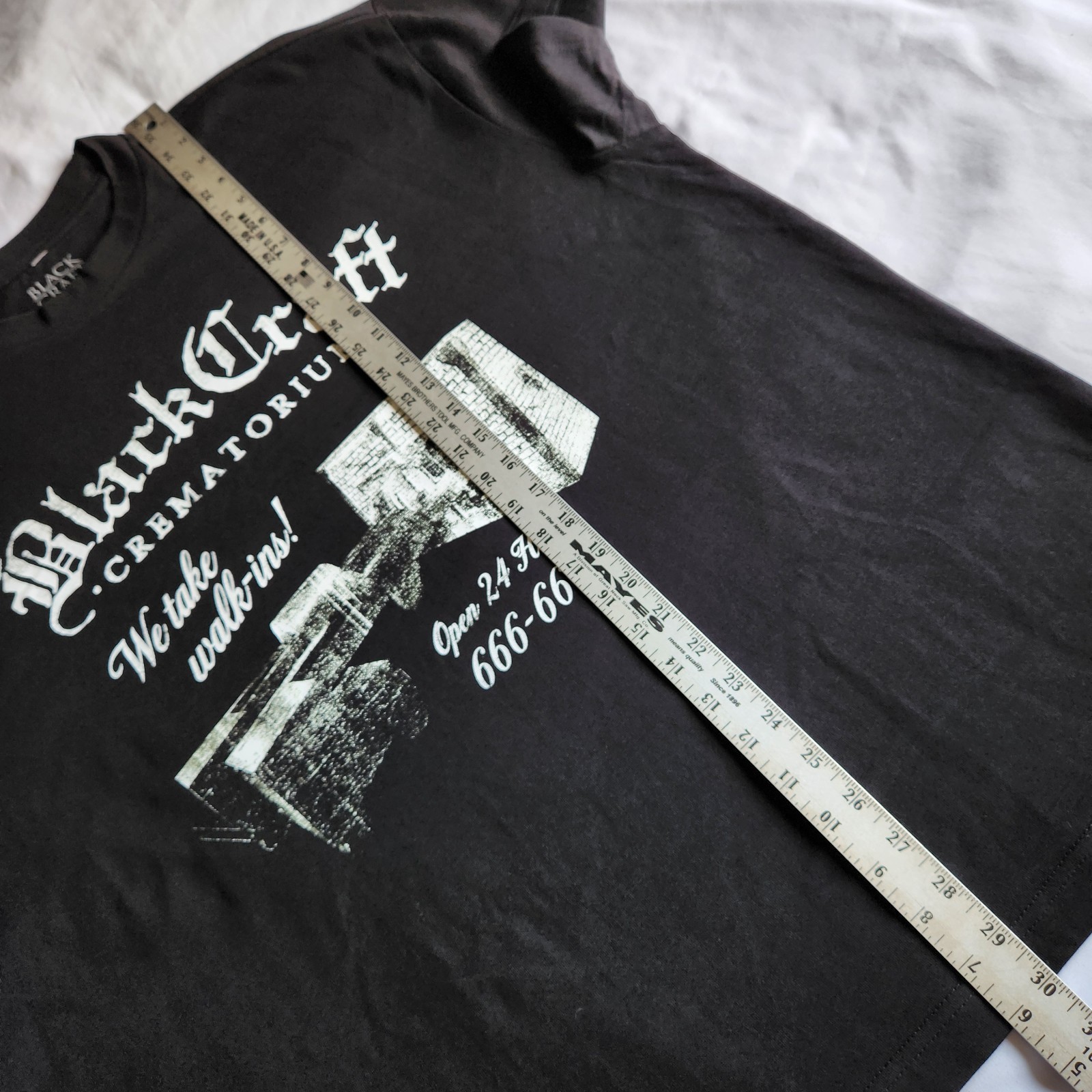 BlackCraft Cult Crematorium Death Grunge Lrg Oversized Crew Neck Graphic T-Shirt gallery