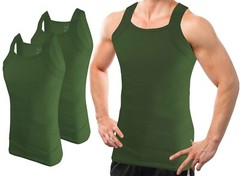 Different Touch 2 Pack Men’s G-unit Tank Tops Square Cut Muscle Rib Tops