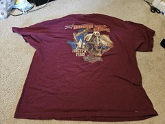 Harley Davidson T Shirt Roughneck Longview, TX Maroon See Measurements Used XL