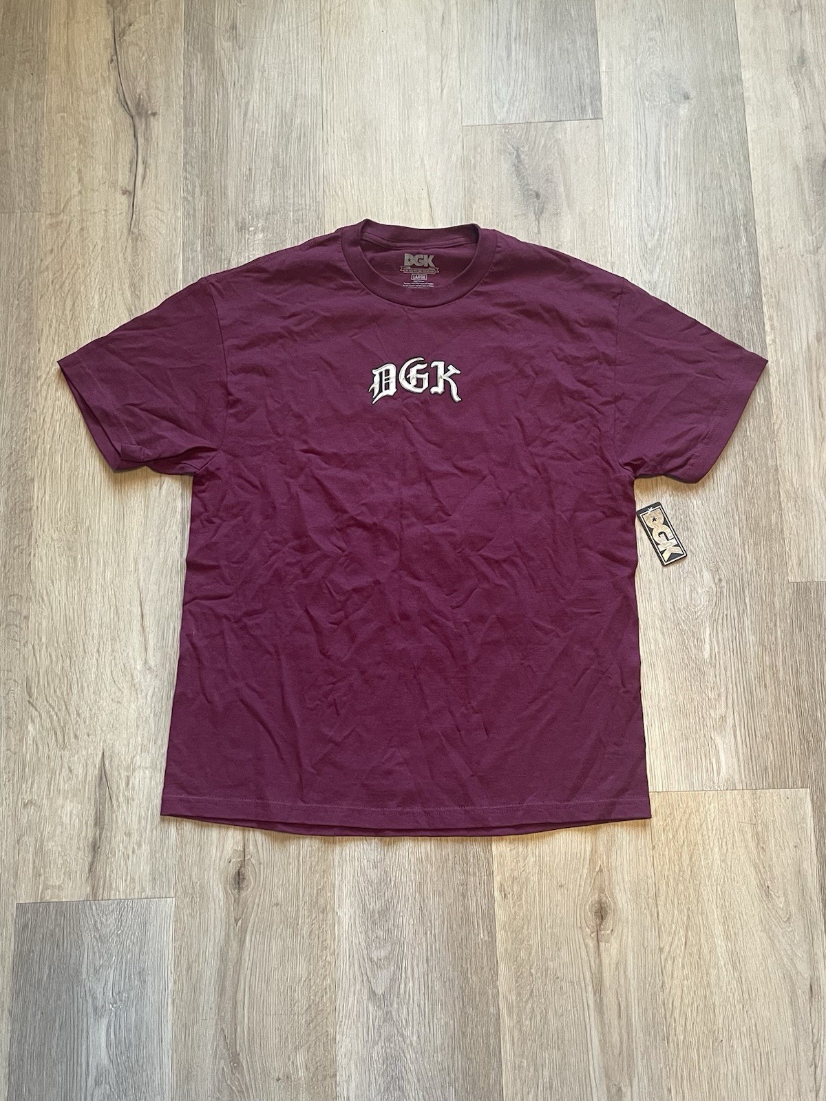 NEW DGK Legends Are Forever T-Shirt Burgundy Men’s Size Large gallery