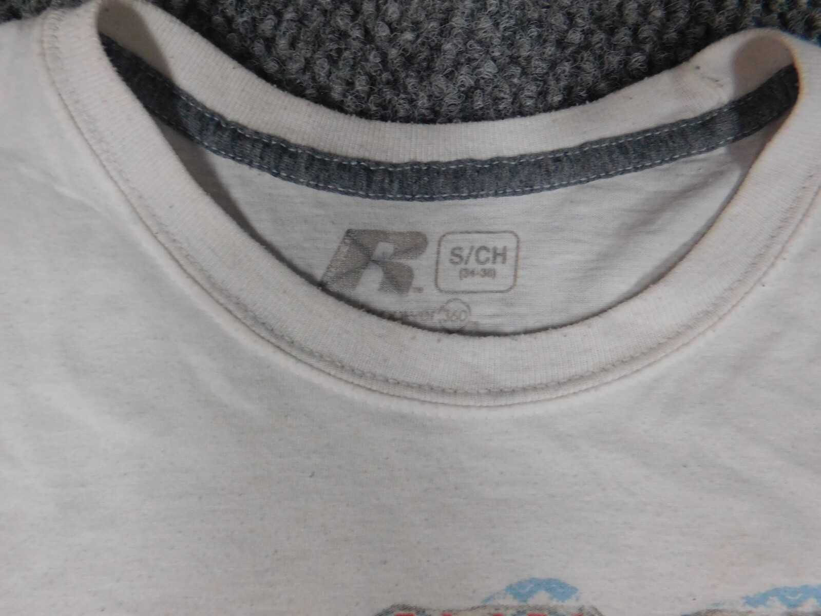 Russell Mens Shirt Small White elephant stretch graphic gallery