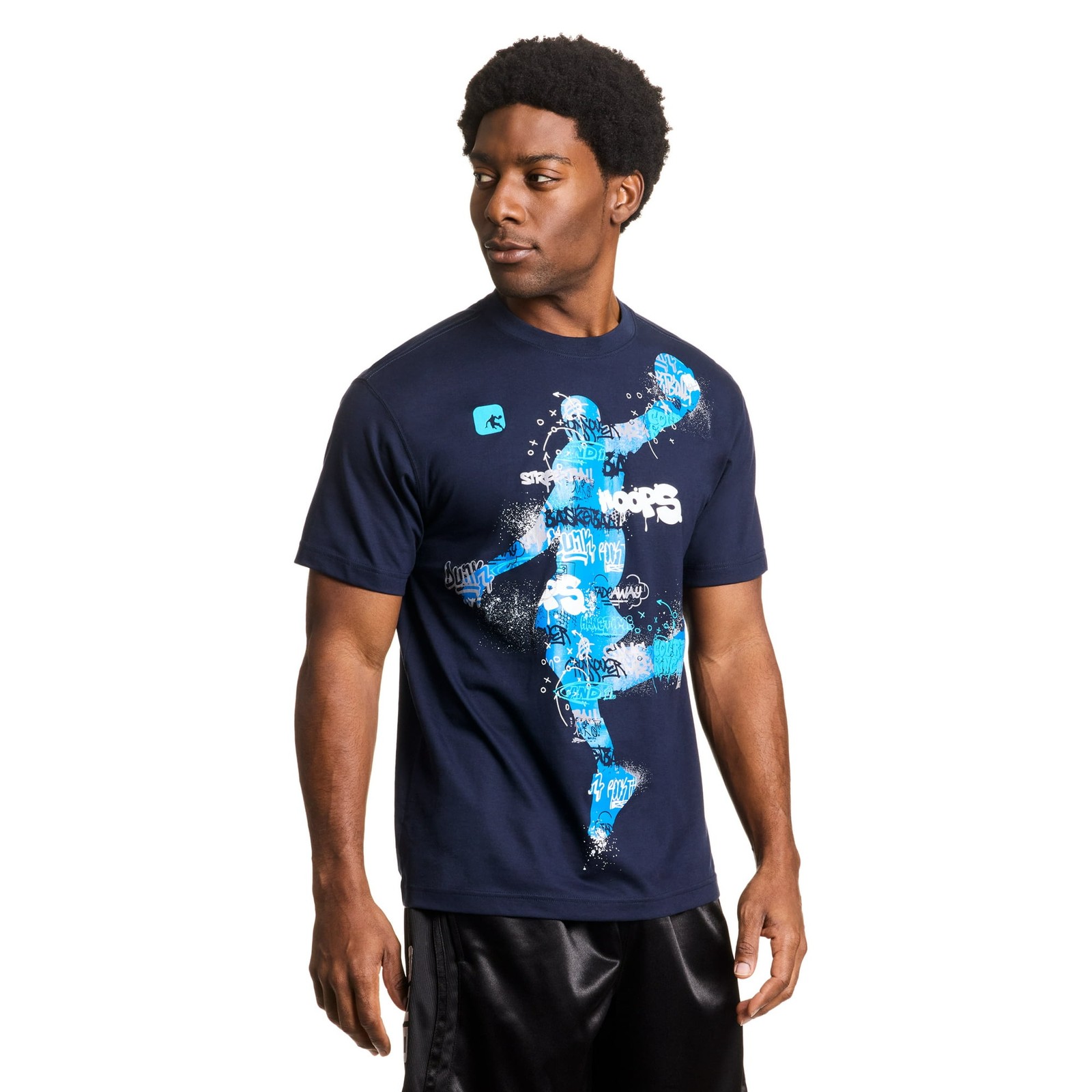 AND1 Men's Graphic T-Shirt, Size L Color Navy gallery