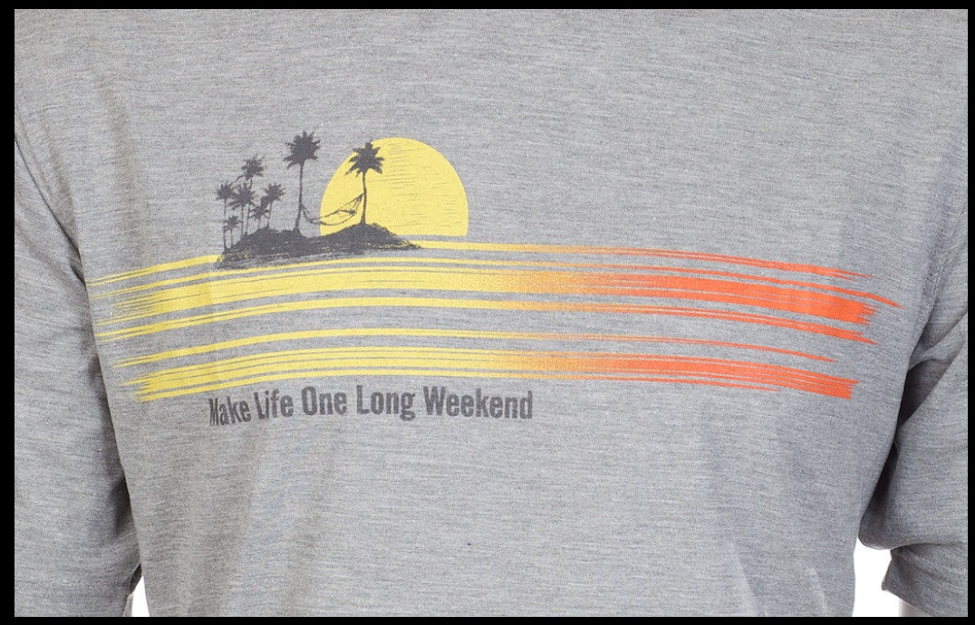 $45 TOMMY BAHAMA Heather Grey LONG WEEKEND Relaxed Fit Short Sleeve T-shirt NWT gallery