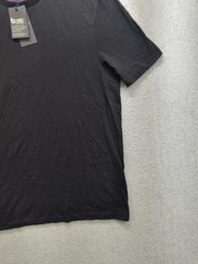 Ted Baker Shirt Mens Medium Black Crew Neck Modal Cotton Short Sleeve Tee