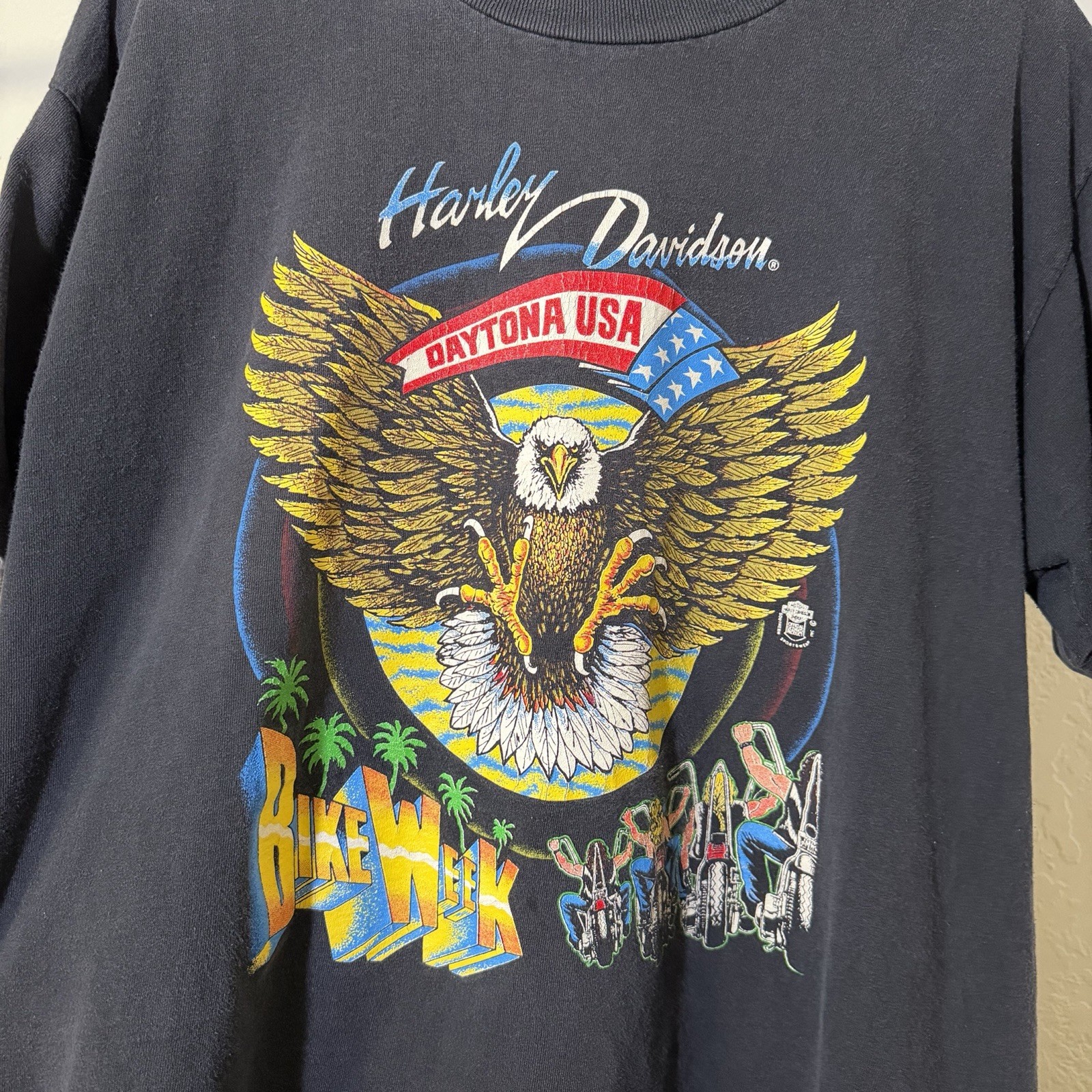 Vintage Harley-Davidson Daytona Bike Week 1992 Tee gallery