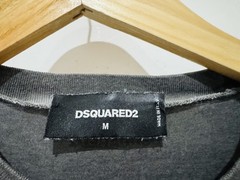 Dsquared2 2016 Stacked Skull Acid Wash Long Cool Fit Grey Tee T-Shirt Top Size M