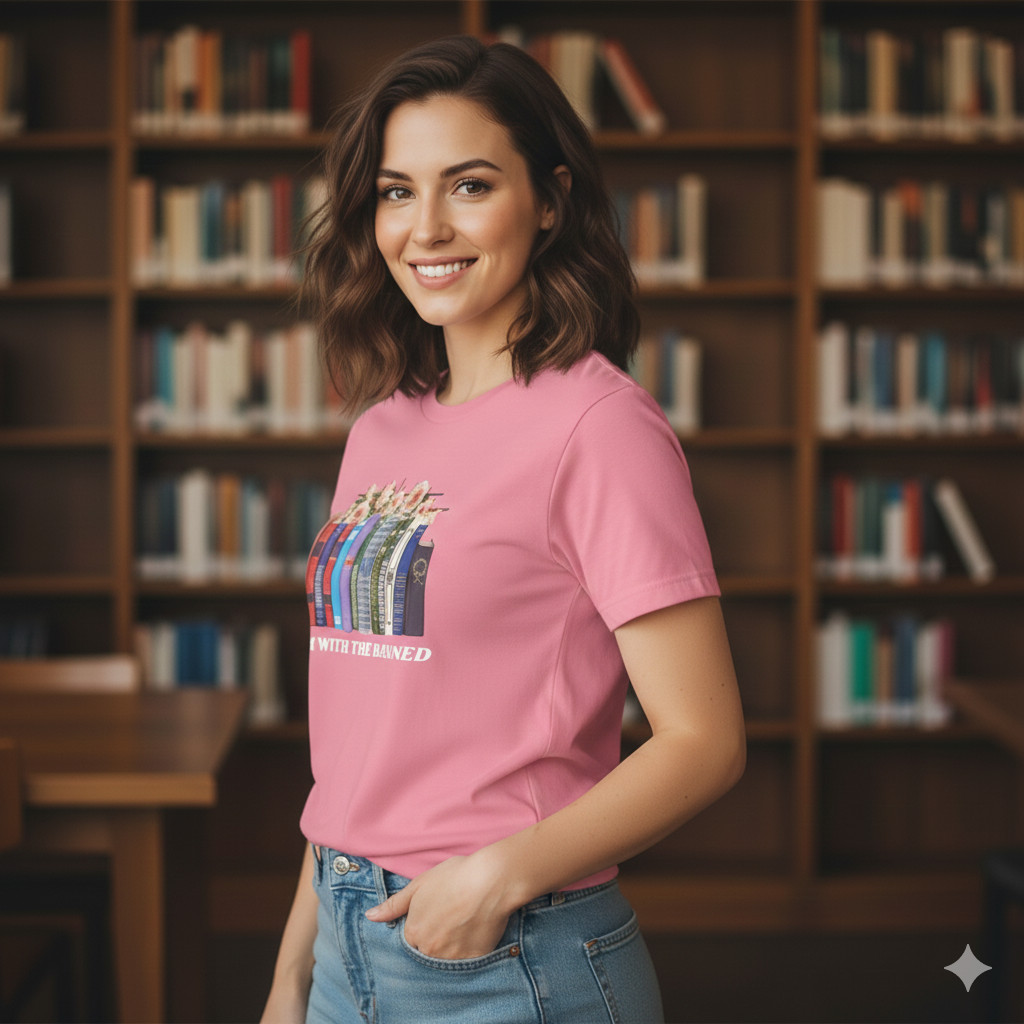 Books lover printed round neck short sleeve T-Shirt Unisex gallery