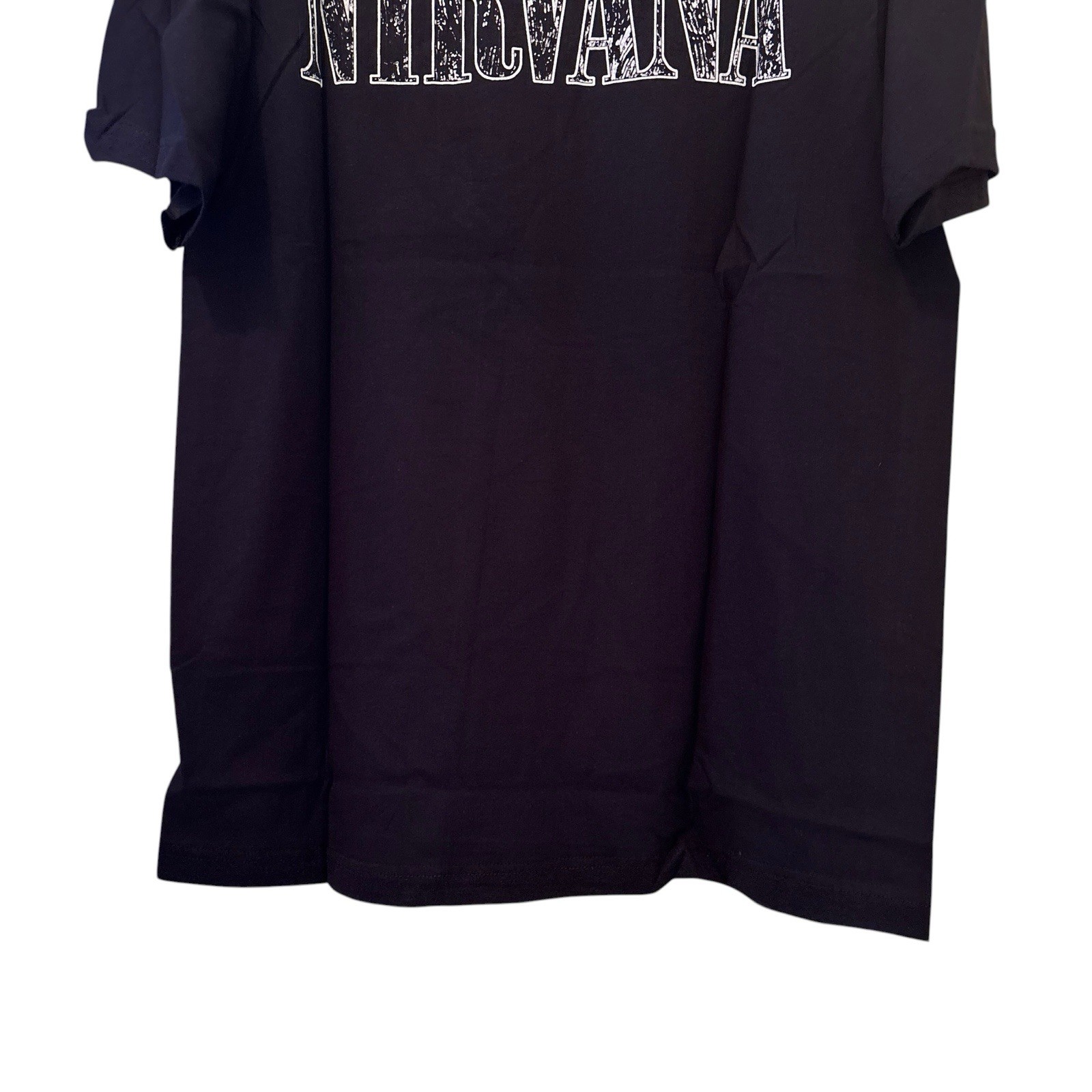 Nirvana 90s Kurt Cobain Cross In Utero T-shirt Modern Reprint Sz Large gallery