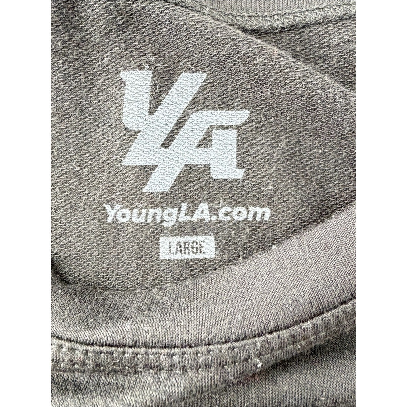 YoungLA Men's Black Relaxed Crew Short Sleeve Casual Tee Size L gallery