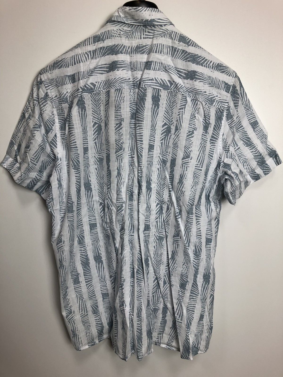Mavi Men's Shirts Airy Blue Print, White/Blue, L gallery
