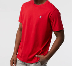 New Psycho Bunny Classic Crew Neck Tee Red Spice MSRP $50 Sizes XXS-3XL *See Cap