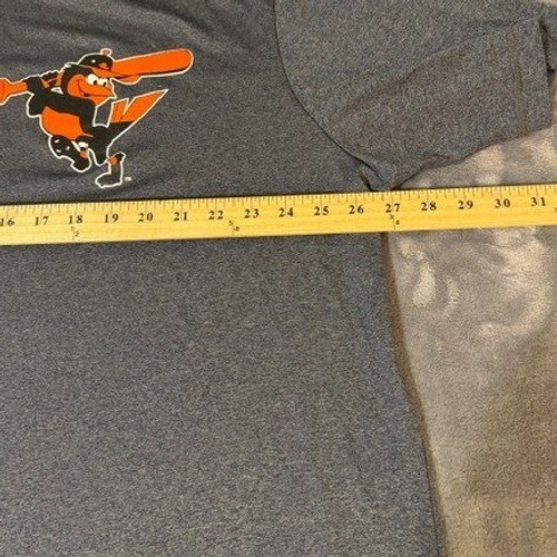 MLB Baltimore Orioles Mens 3XL Gray Heather Performance Graphic T-Shirt gallery