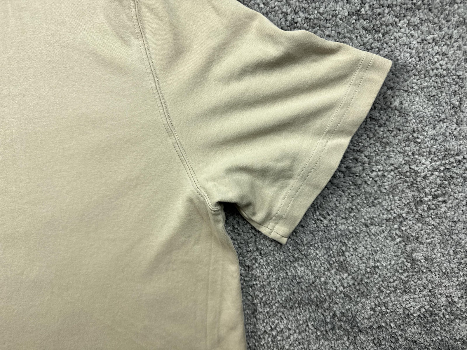 Kirkland Signature Shirt Mens 2XL Beige Pima Cotton Crew Neck Tagless Basic gallery