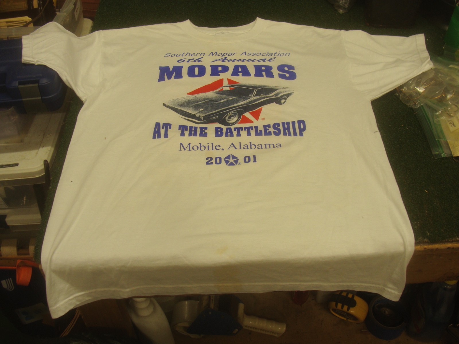 Mopar rare t shirt Mopars at the Battleship 2001 Size: XL - read & see all gallery