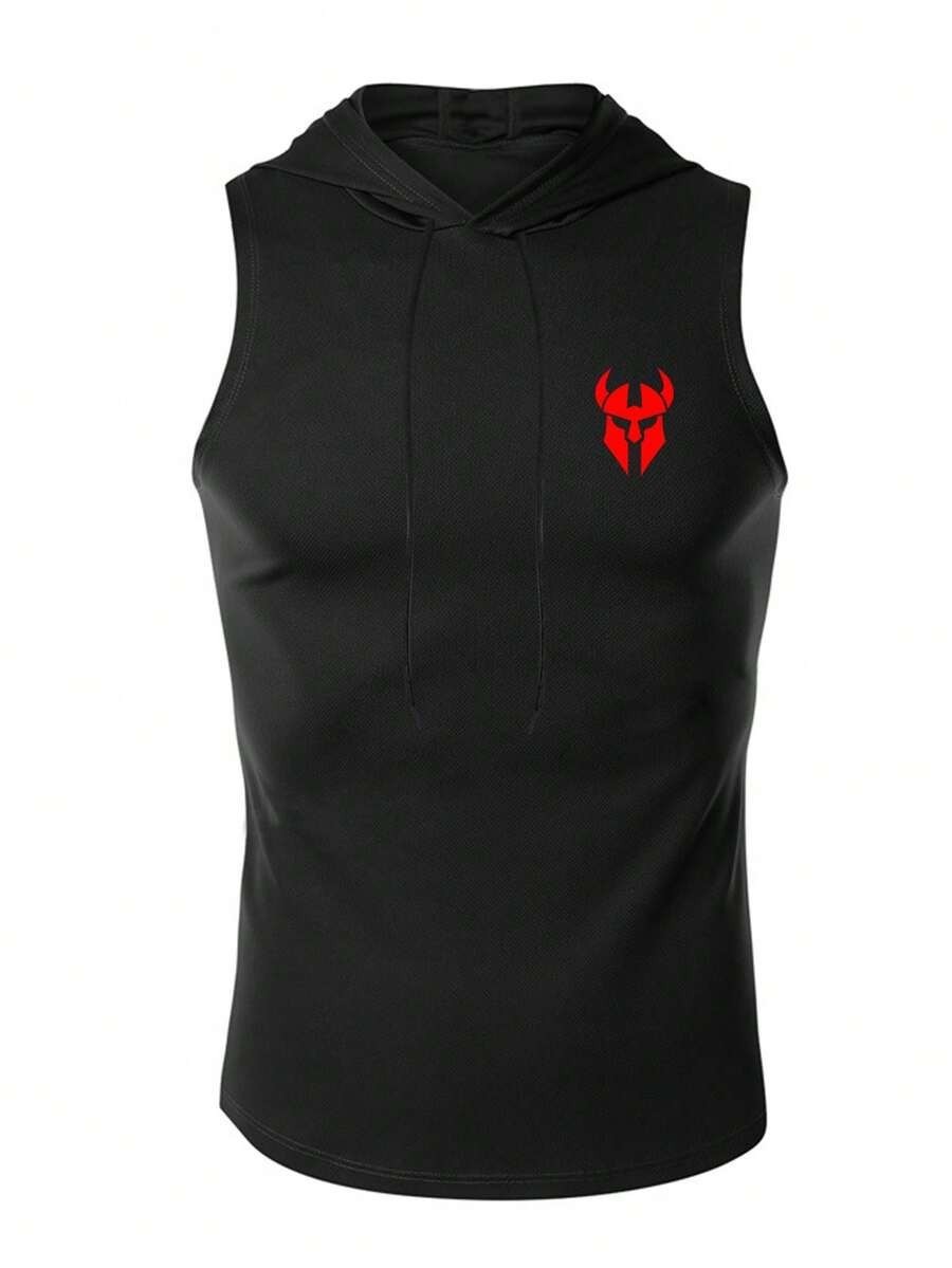 Men Sleeveless Hoodie M Size, GymBeat Spartan Muscle Fit Vest Gym Tank Tops gallery