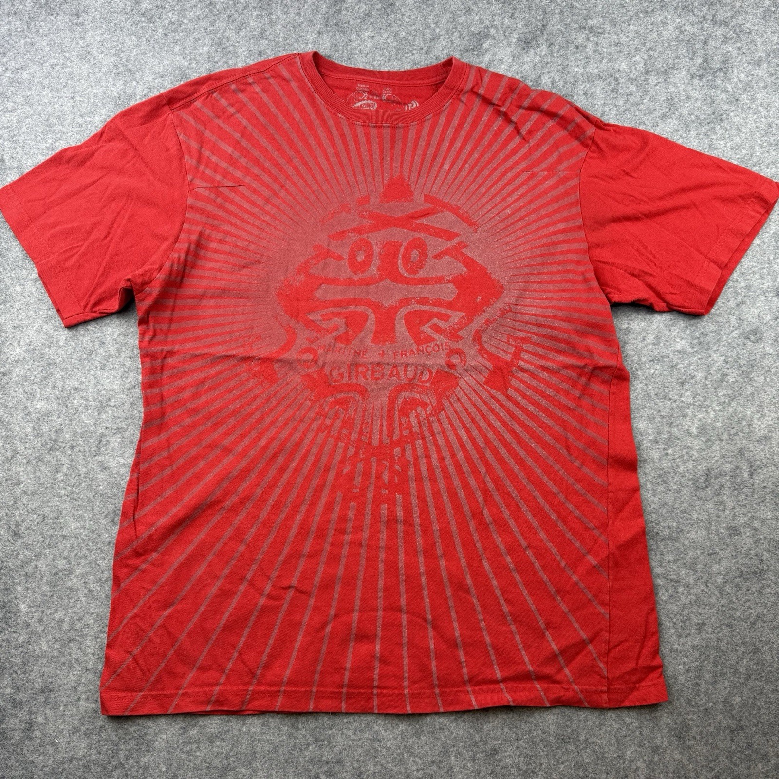 Vintage 90’s Marithe Francois Girbaud Red T Shirt Sz XL Y2K Streetwear Rare