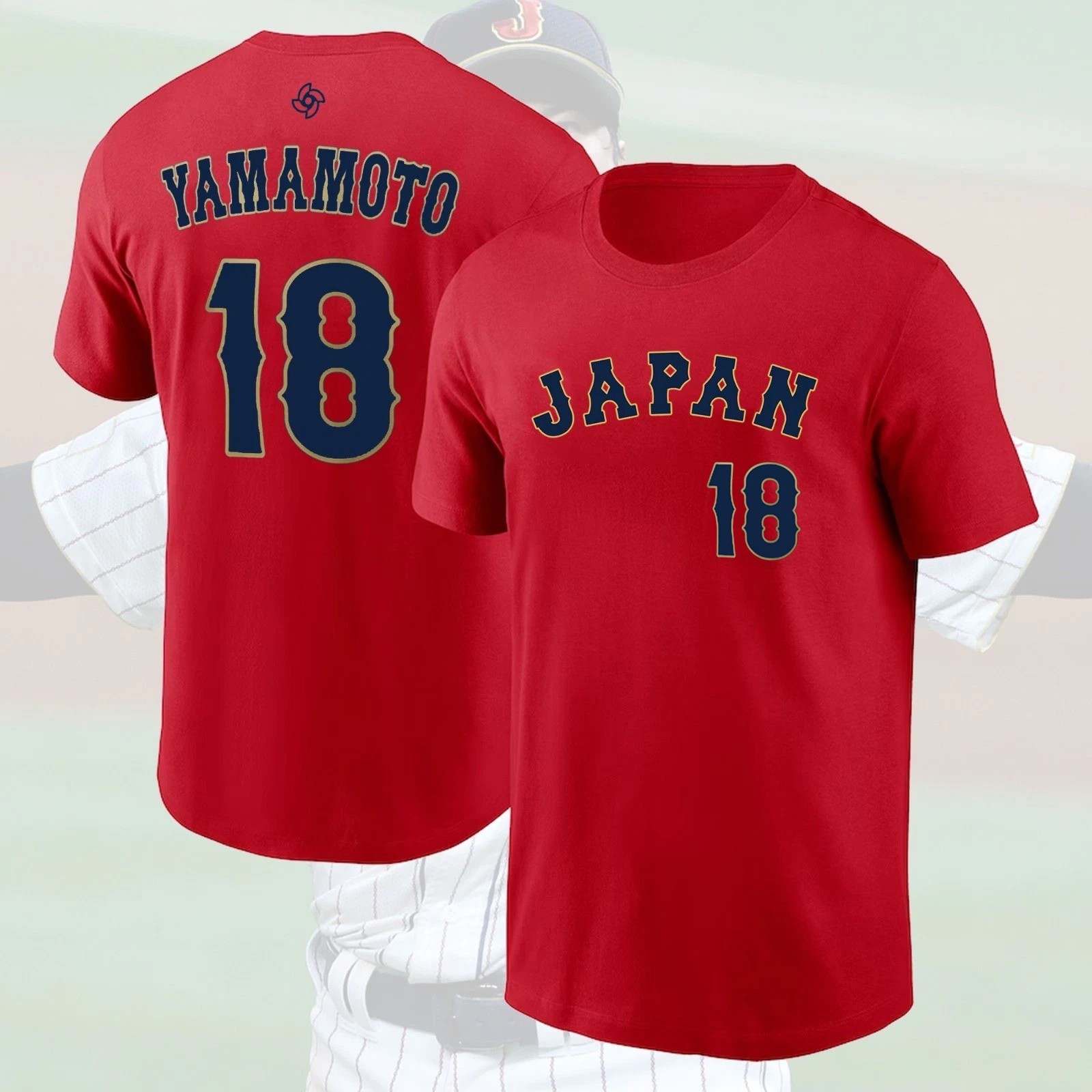 HOT! Yoshiinobu #18 Yamam0to Japan Team 2026 Name & Number Player Gift Fans gallery