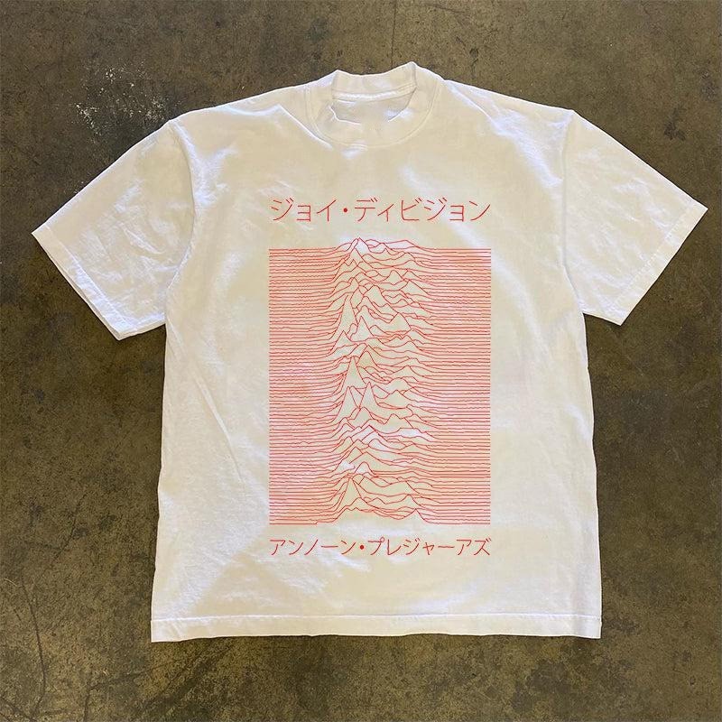 JOY DIVISION 'Unknown Pleasure' JAPANESE DESIGN GRAPHIC UNISEX T-SHIRT S-5XL gallery