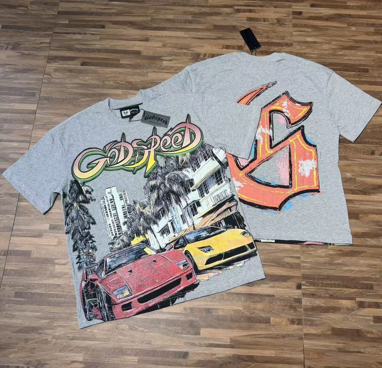 26SS Godspeed Classic sports car print Tee Mens Short Sleeve T-shirt gallery
