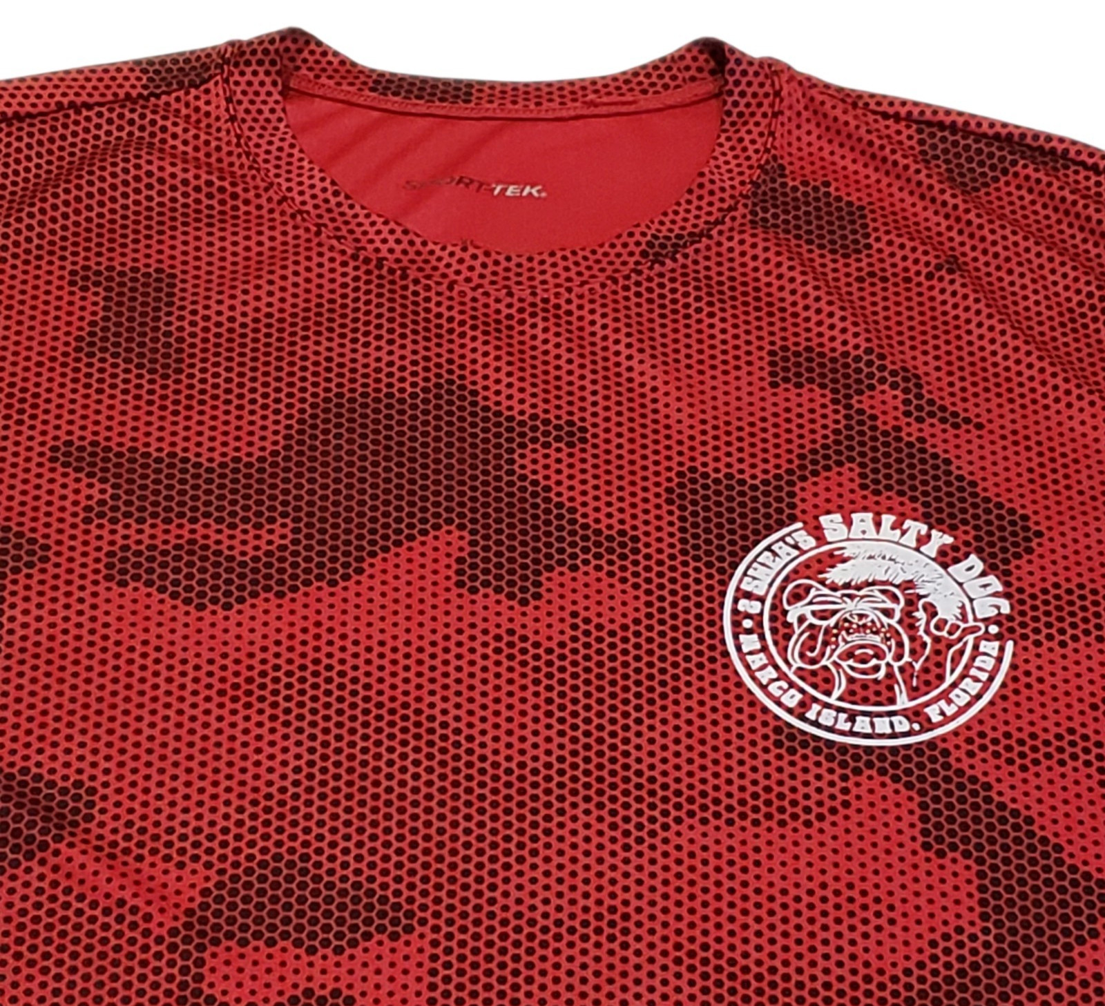Salty Dog T-Shirt Men's XL Red Camo Short Sleeve Breathable Wicking Lightweight gallery
