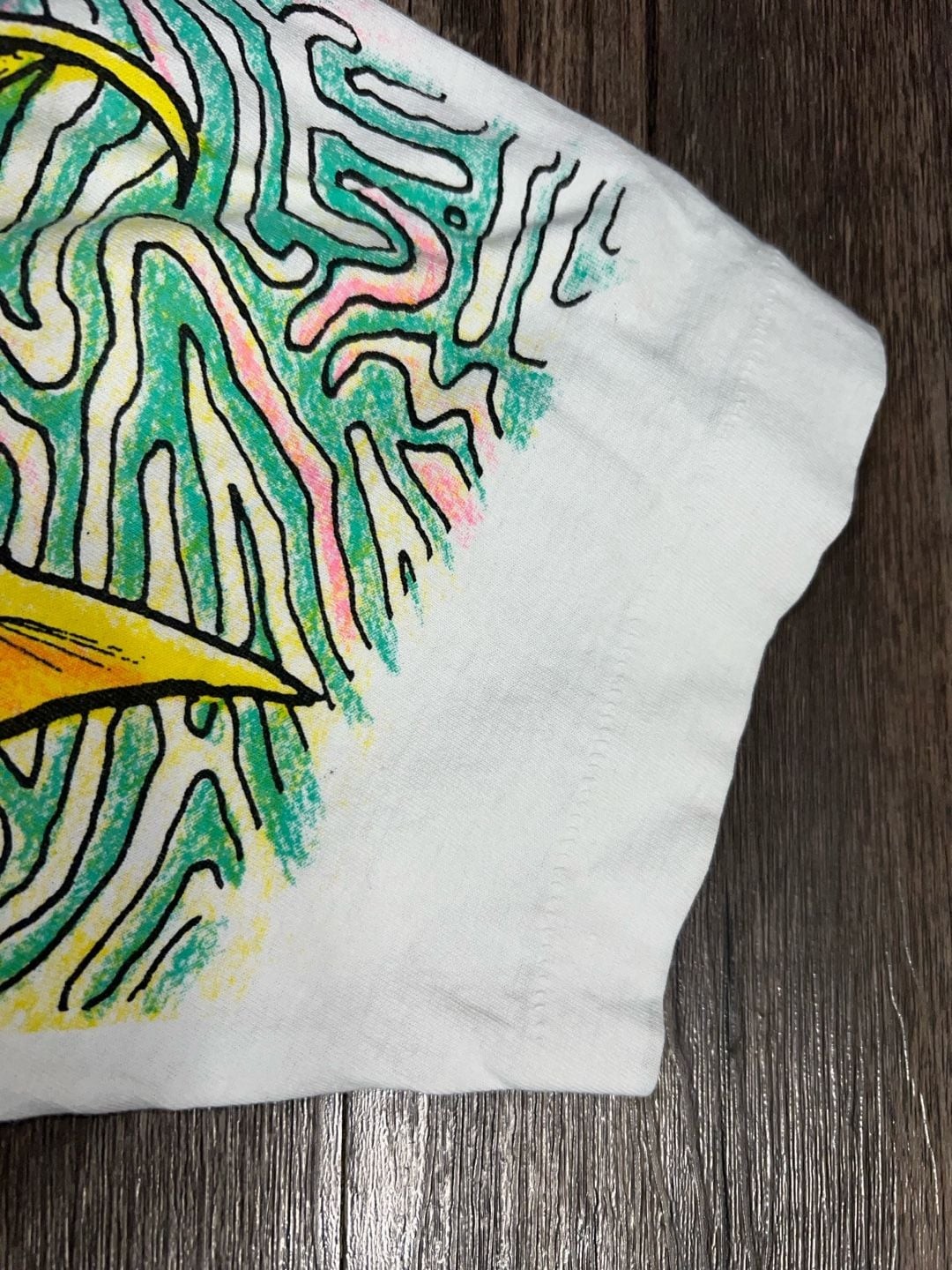 Vintage 90s Under the Sea Tropical Fish Coral Reef All Over Print T-Shirt gallery
