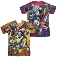 The Transformers Autobots Decepticons Licensed Sublimation Adult T-Shirt