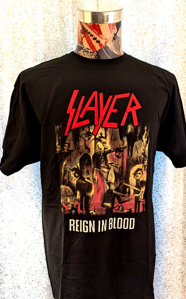 OFFICIALLY LICENSED SLAYER REIGN IN BLOOD BAND T SHIRT