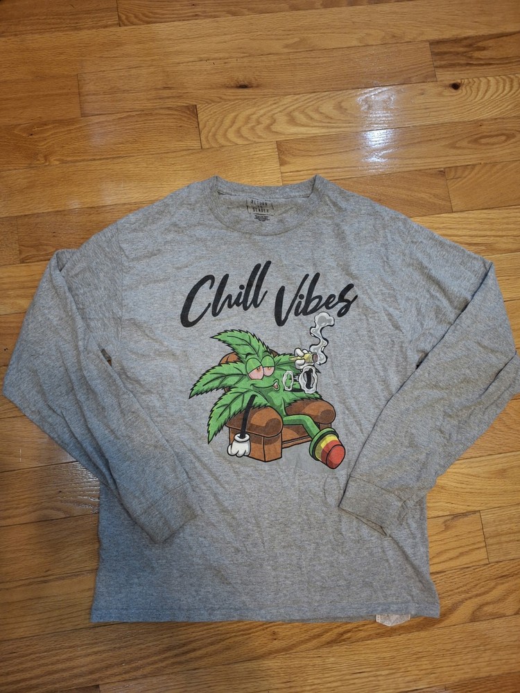 Chill Vibes Long Sleeve Tee Gray L Spencer Return to Sender Brand