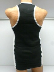 Jocko Men’s Jake Side Stripe Racerback Tank Top Black/White Sz 2X-4X #8122 157D