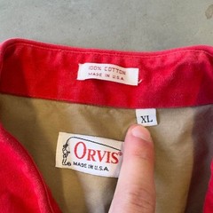 Vintage 90s orvis red button up flannel shirt