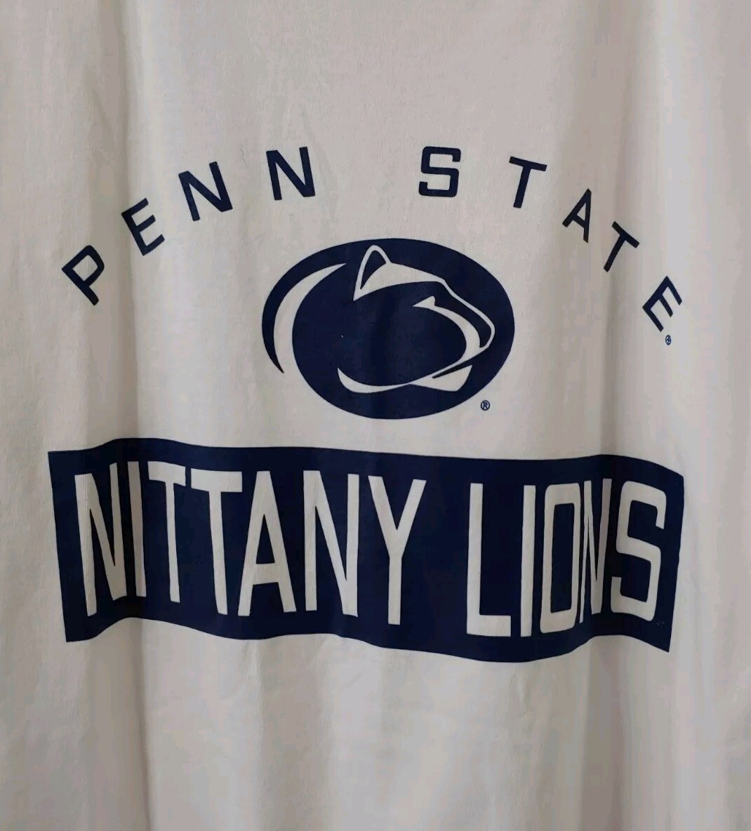 Russell T-Shirt Mens L White Graphic S/S Crew Neck Penn State Nittany Lions gallery
