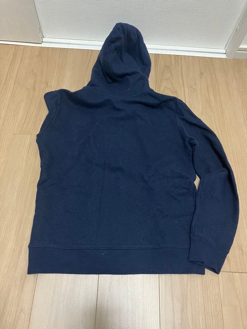 A.P.C. Men XS Wool Hoodie Pullover Navy No Pocket Limited Edition Style Refined gallery