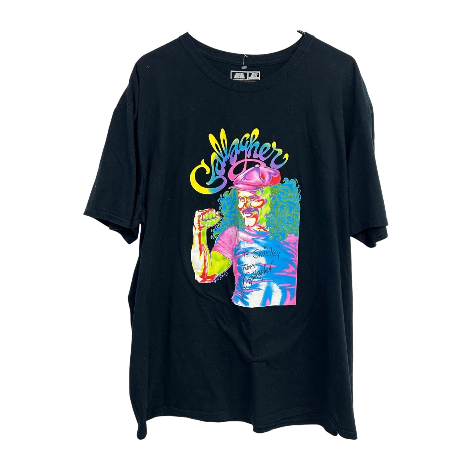 Retro Gallagher Comedy Graphic Tee 2XL Black Pop Culture Y2K Novelty Shirt