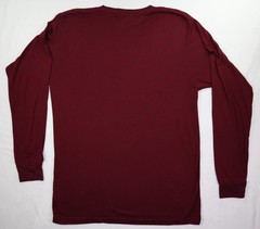 Marc Ecko Shirt Men’s Large Wine Cut & Sew Long Sleeve Graphic Logo Crewneck Tee