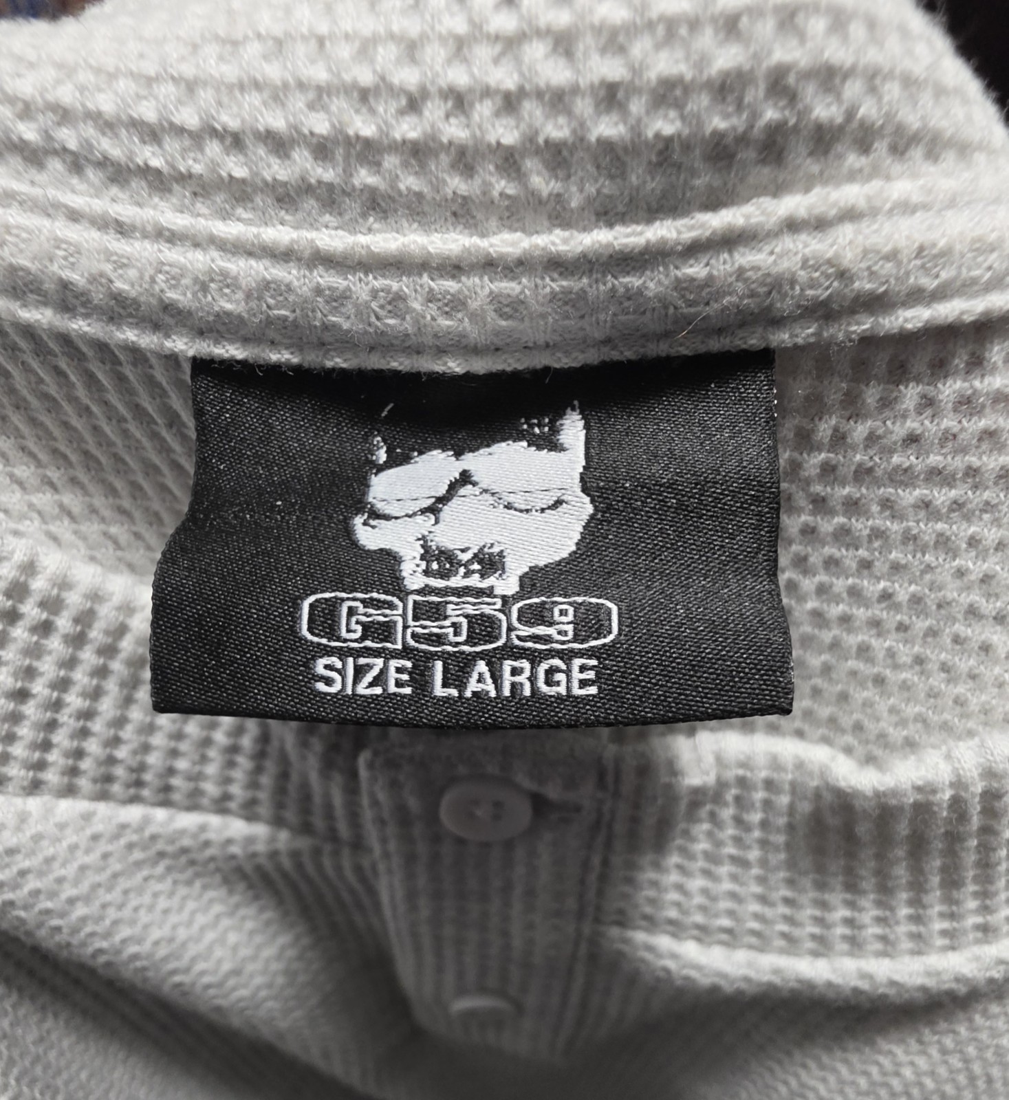 $uicideboy$ Grey G59 Patched Henley SIZE L gallery