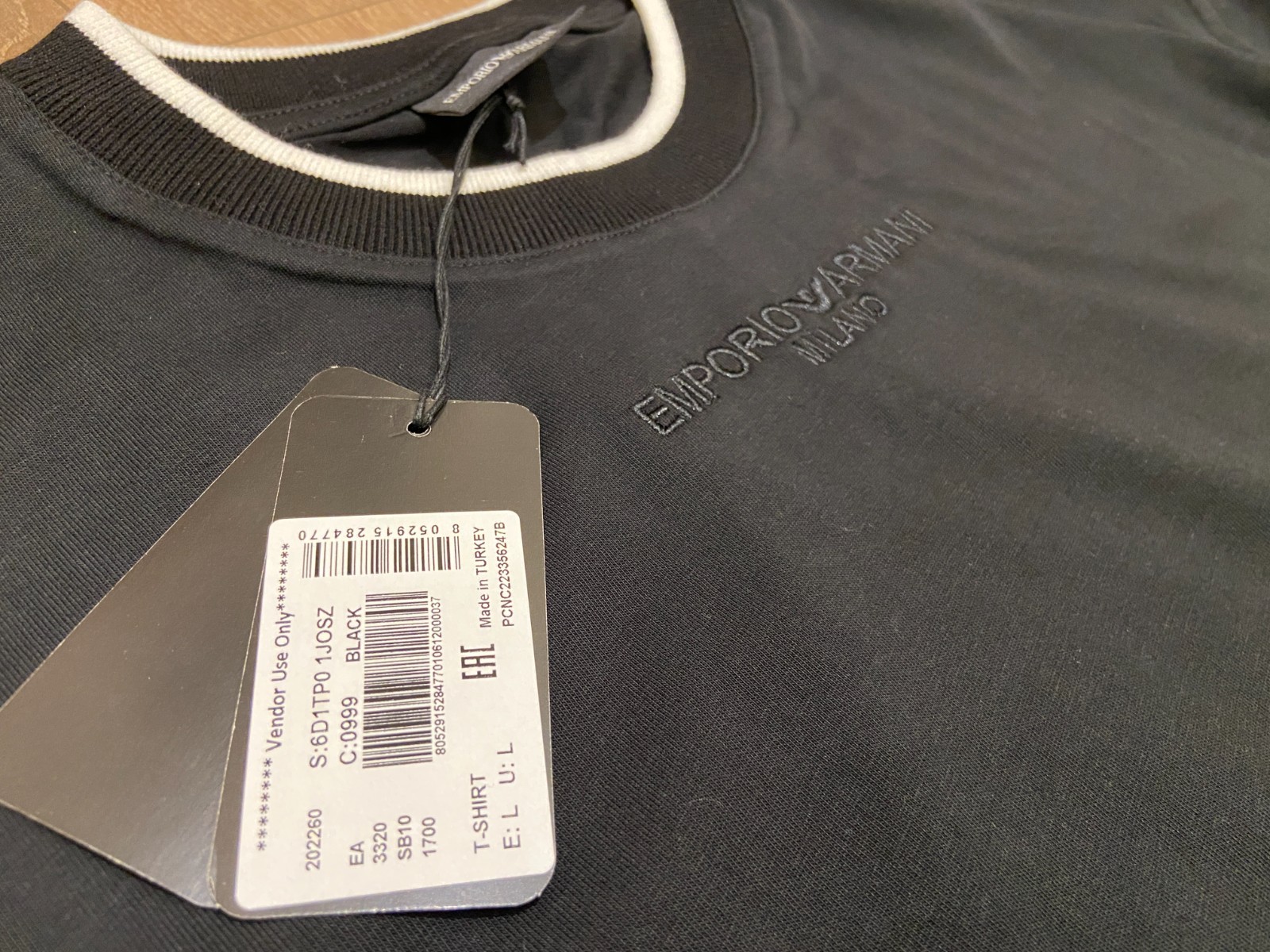 Emporio Armani Basic T-shirt Black, 6D1TP0 1JOSZ-00C1 gallery