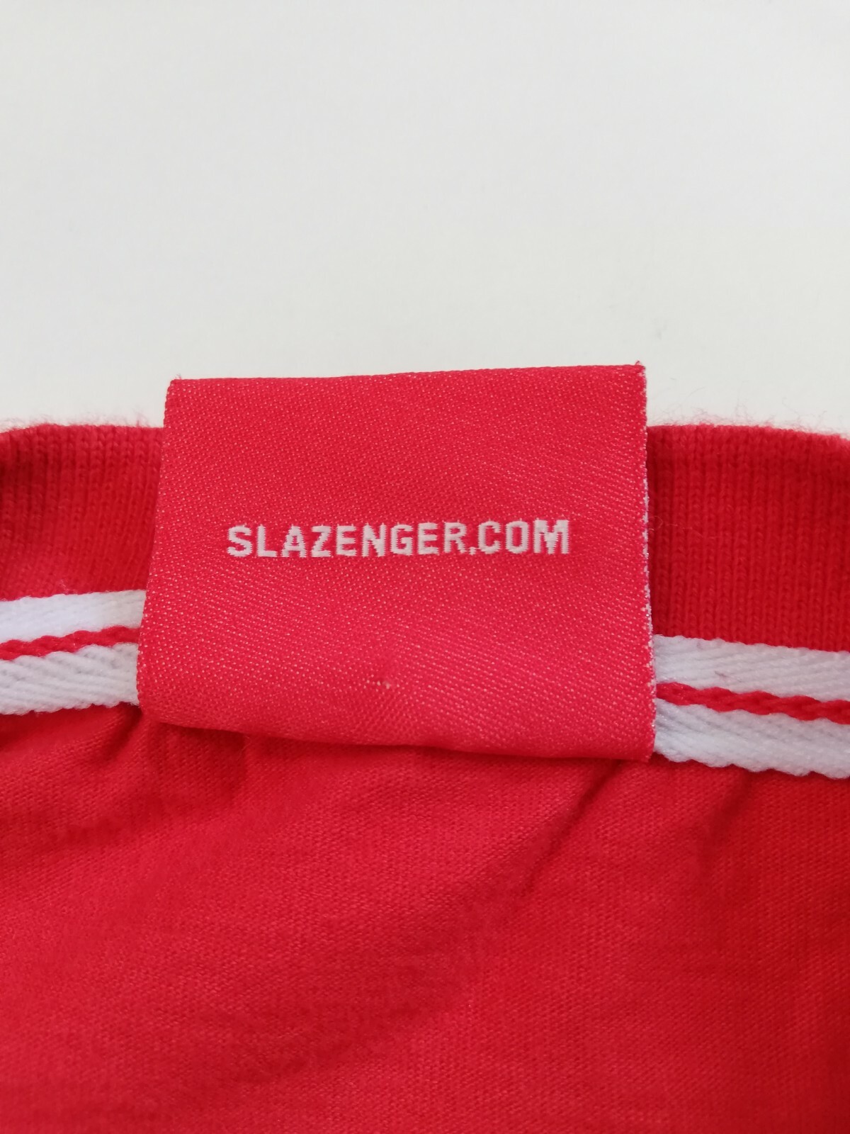 Slazenger T-Shirt Nice Men's Red Tee Size (XL) Short Sleeves V Neck Style Cotton gallery