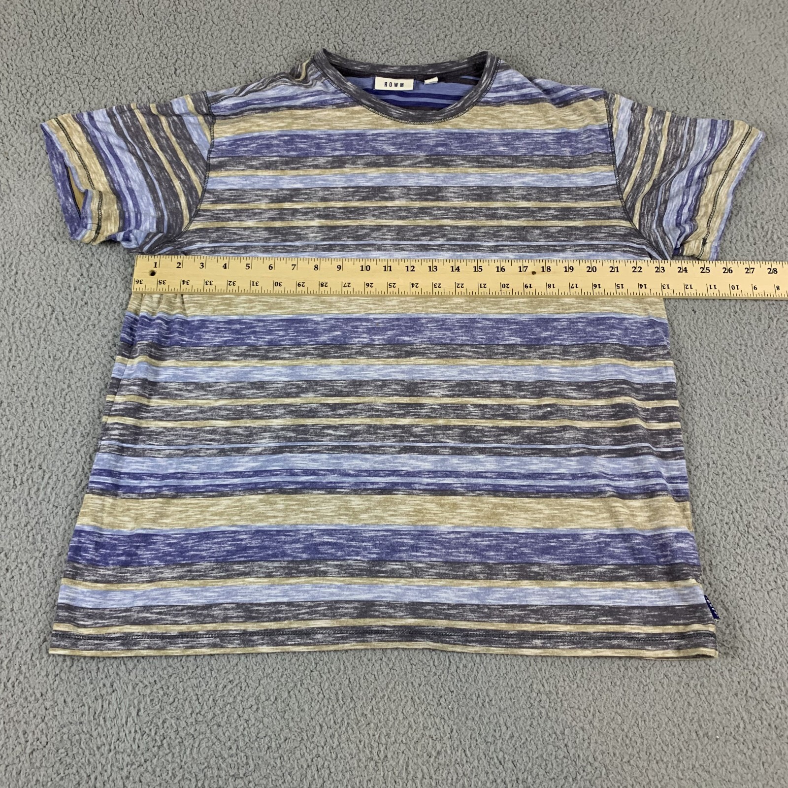 Rowm Shirt Men Large Multicolor Regular Fit Short Sleeve Trendy Cotton Preppy gallery