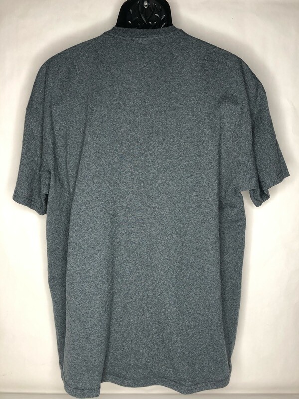 Vanguard University Gildan Graphic T-Shirt Gray Blue Heathered Crew Mens XL New gallery
