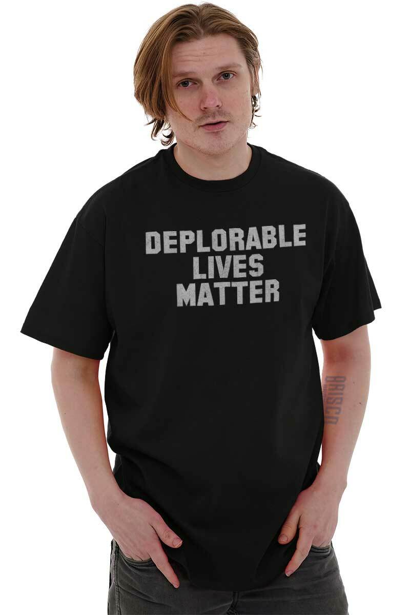 Deplorable Lives Matter Pro-Trump Republican Womens or Mens Crewneck T Shirt Tee gallery