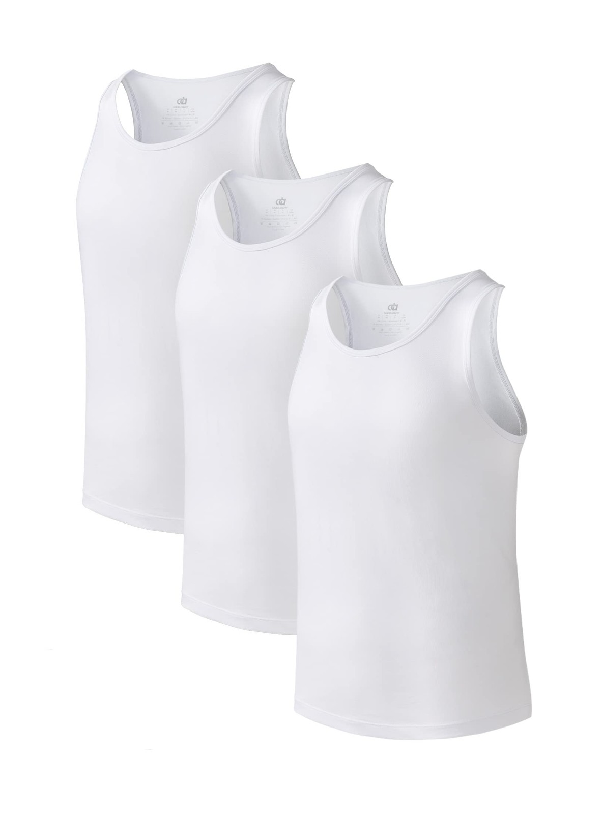 DAVID ARCHY Mens Tank Top Bamboo Rayon Undershirts Tank Shirt Moisture-Wickin…