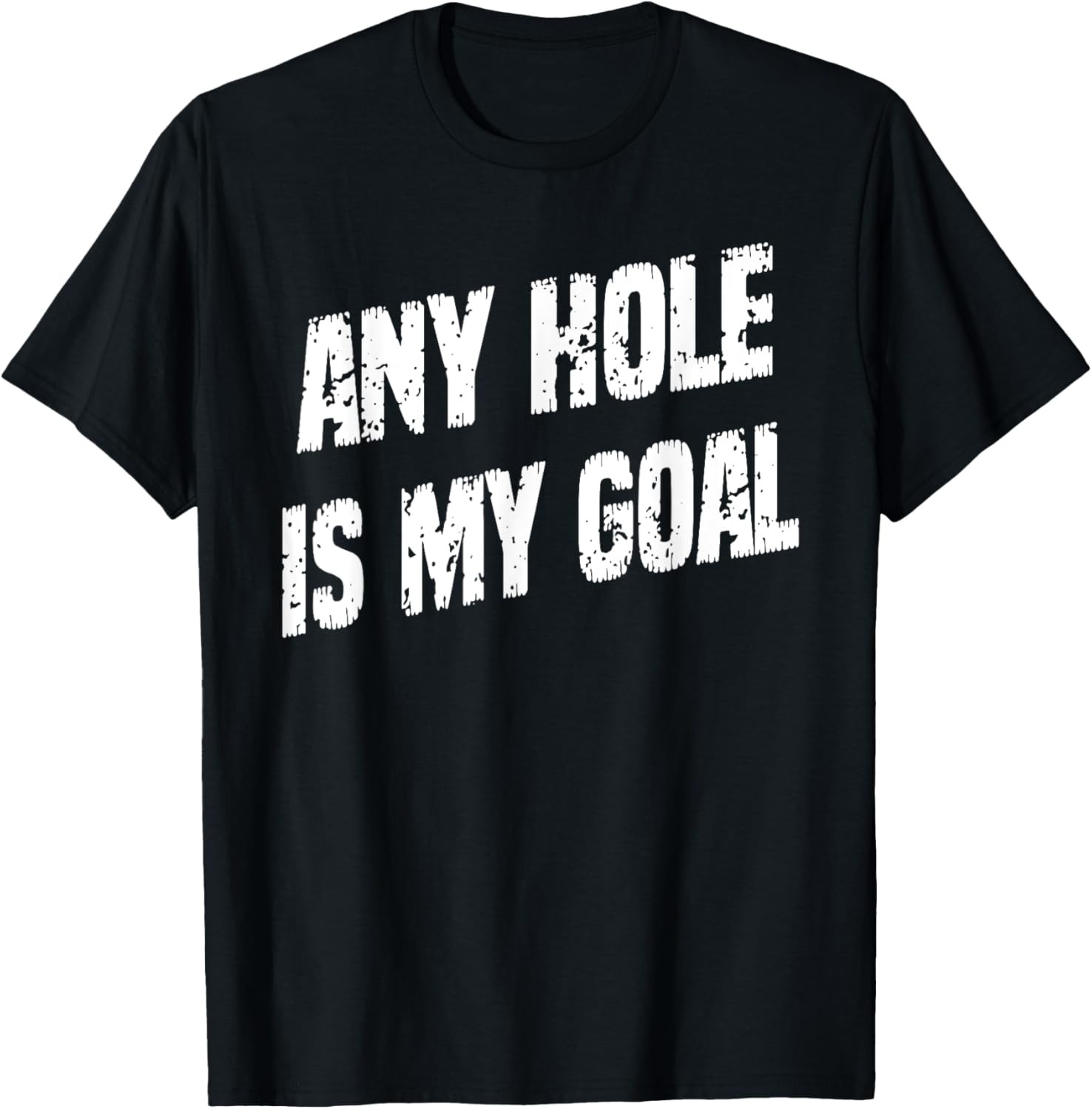 Any Hole Is My Goal Funny Humor Graphic T-Shirt