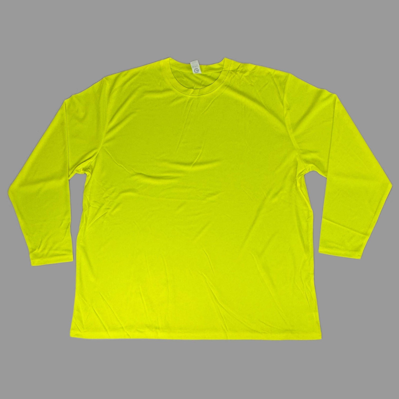 EG-PRO (4 PACK) Long Sleeve High Visibility Shirt 100% Poly SZ 3X Safety Yellow gallery
