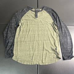 Division Mens Casual Button Henley Long Sleeve Colorblock Cotton Polyester Med