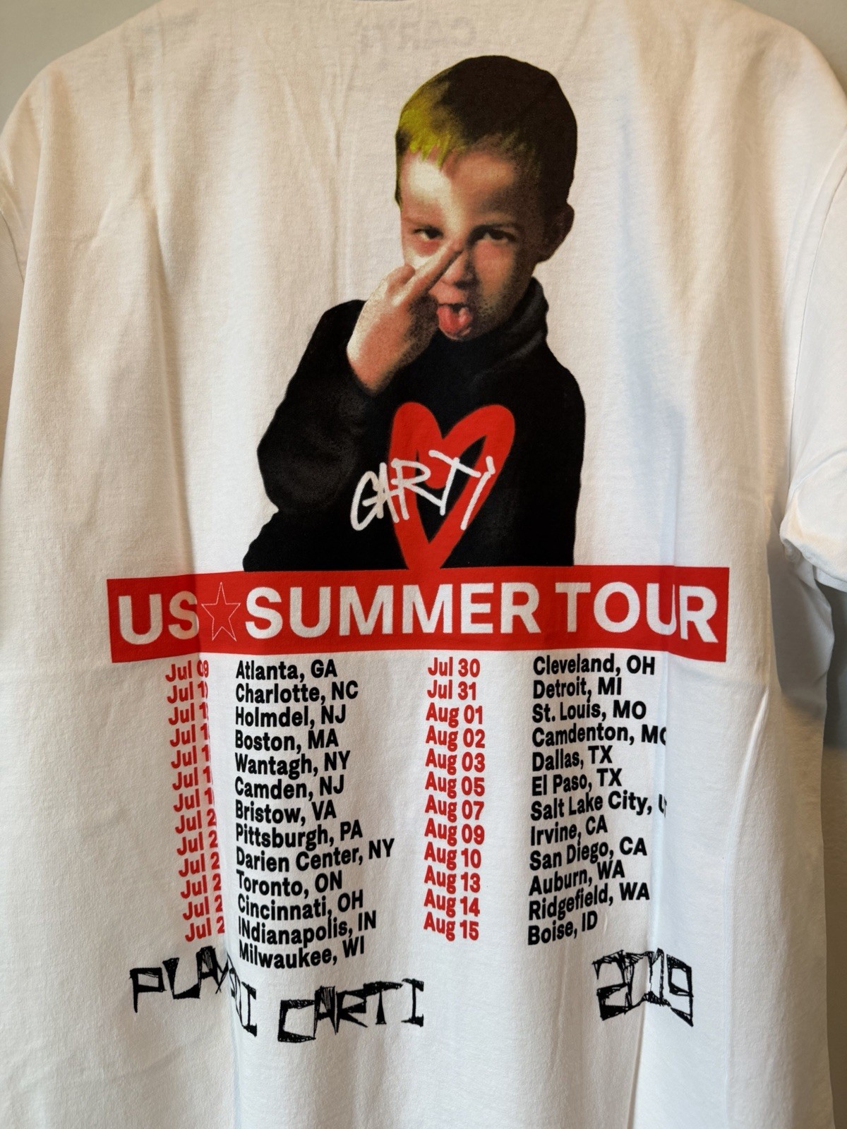 Playboi Carti 2019 US Summer Tour Die Lit Cancelled Tour Merch Large gallery